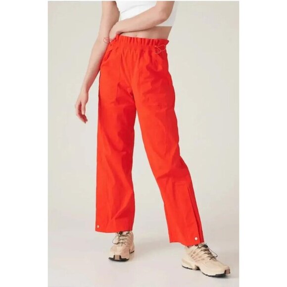 Athleta Pants - Athleta Trekkie Parachute Pants Size 16 Vermilion Orange #533487 $129 NWT